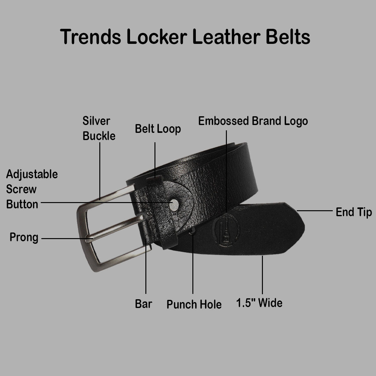 Mens Belt Genuine Leather Made in USA Full Grain Heavy Duty Dress & Jeans Belts