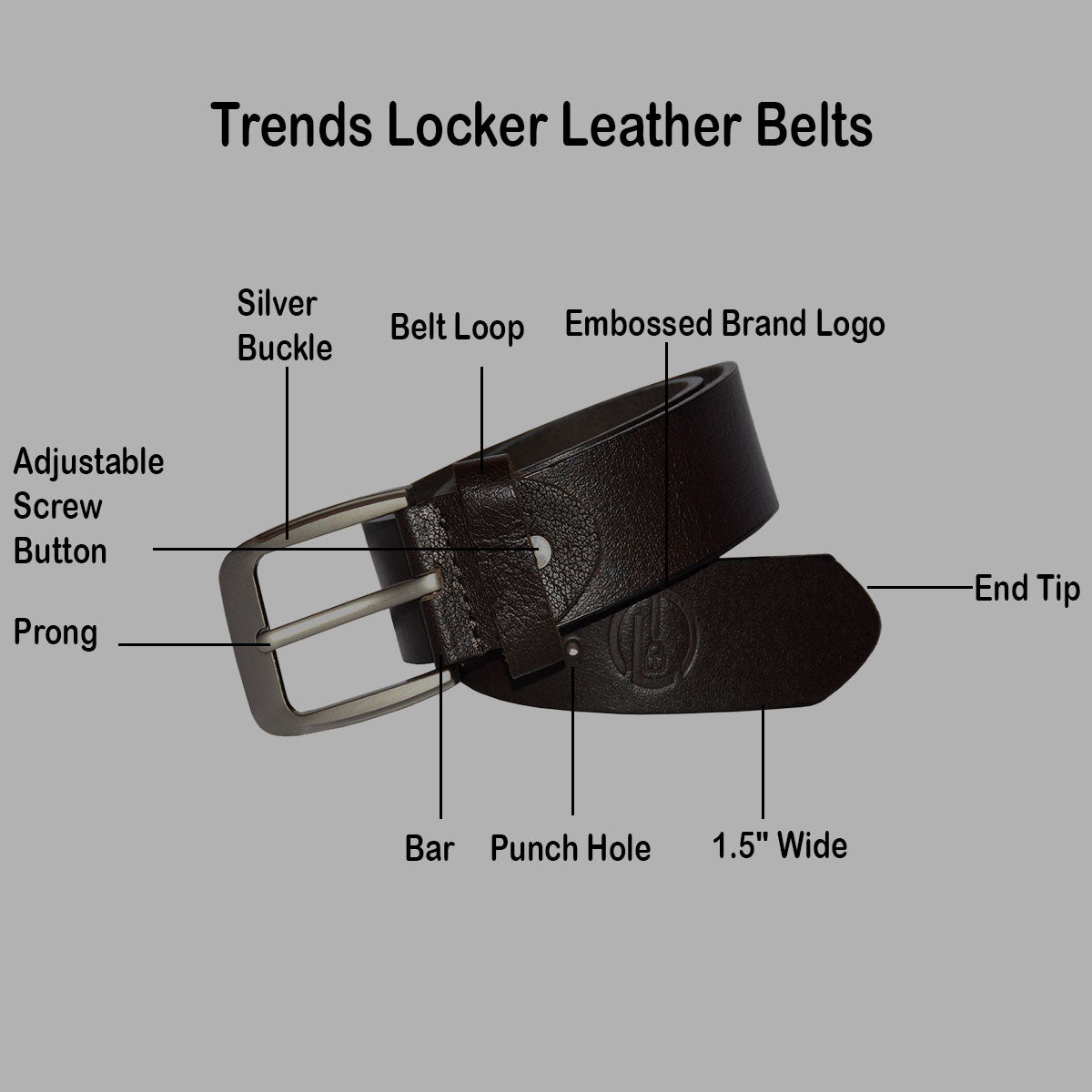 Genuine Leather Full Grain Belt For Men