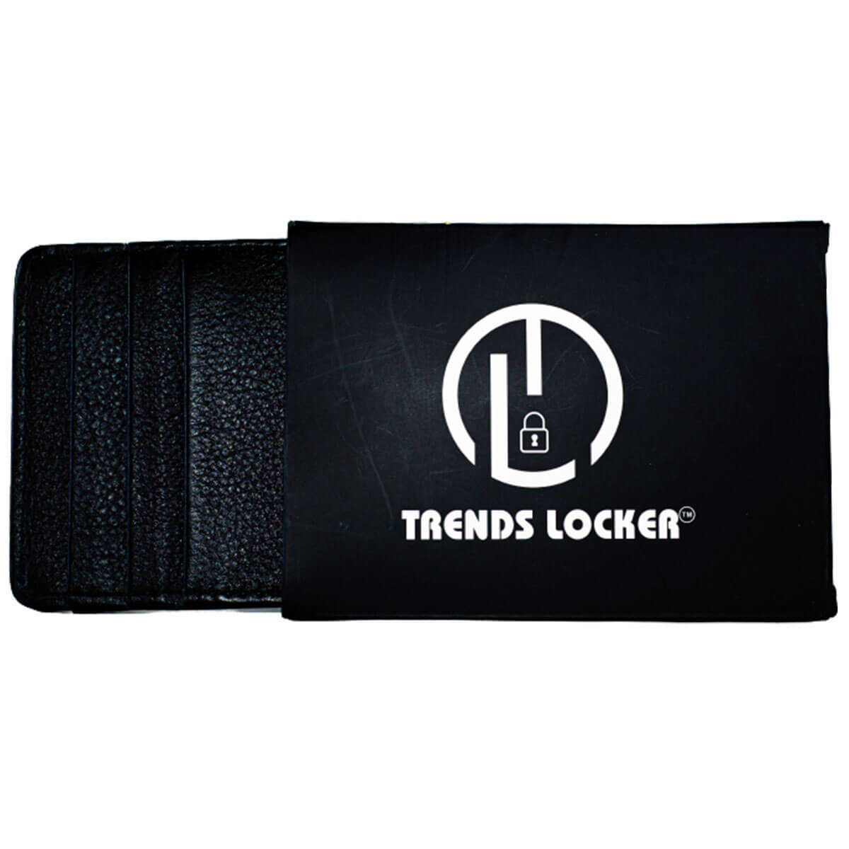 Black Leather Rfid Blocking Credit Card Holders