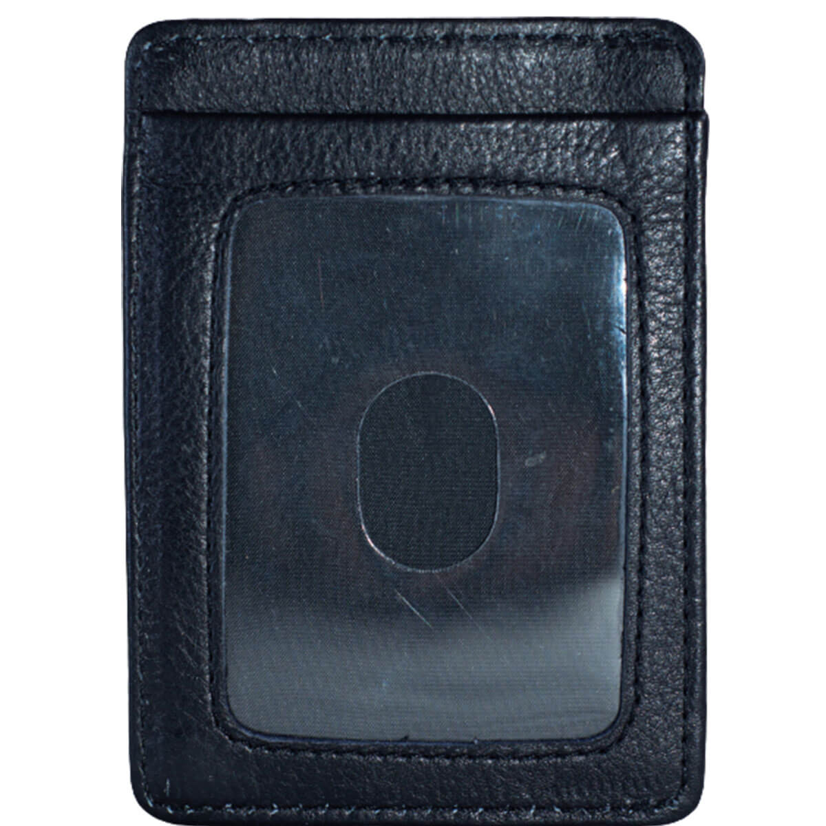 Black Leather Rfid Blocking Credit Card Holders	
